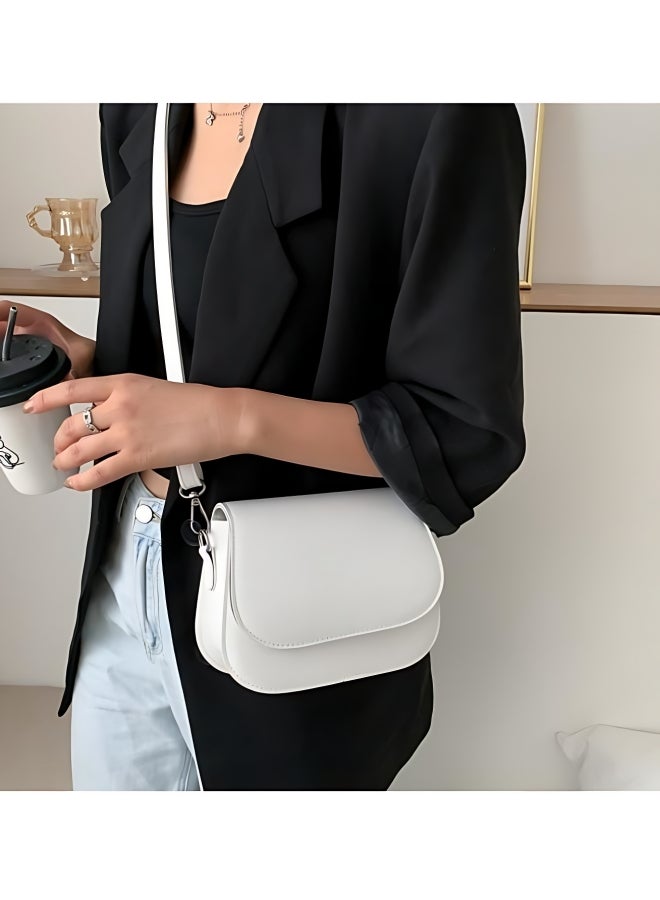 Women's Simple and Fashionable Shoulder Bag, Ladies PU Leather Crossbody Bag Sling Bag Side Bag Carry Bag, Portable Mobile Phone Bag Small Bag Satchel Bag Coin Purse for Girls/College Students  - Image 2