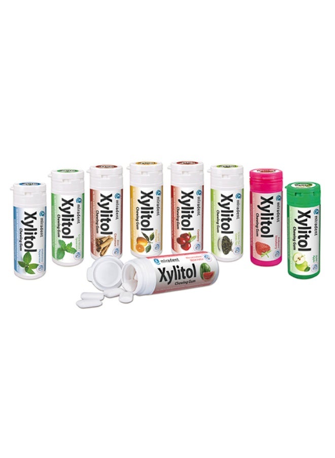 Miradent Xylitol Chewing Gum Peppermint Flavor Sugar Free 30g - Image 3
