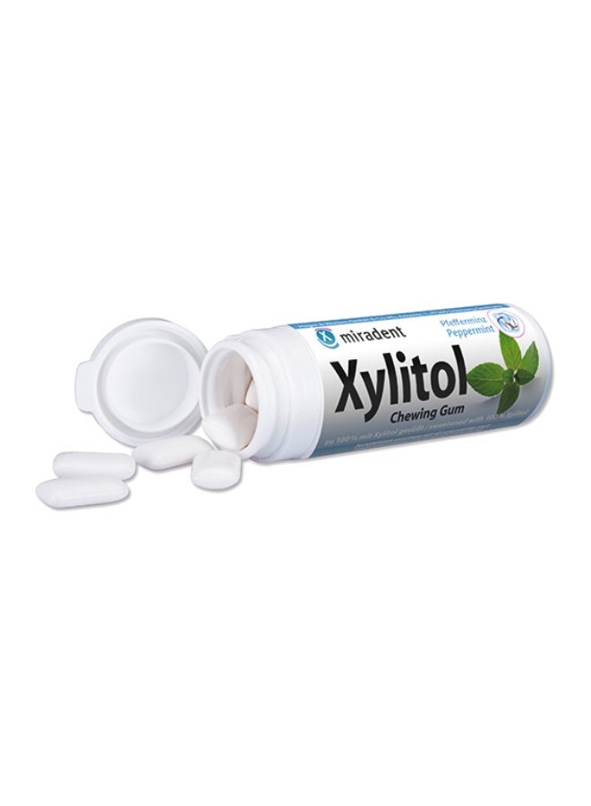 Miradent Xylitol Chewing Gum Peppermint Flavor Sugar Free 30g - Image 2
