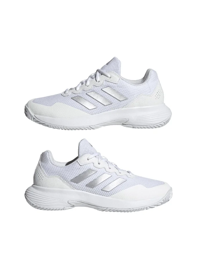 Adidas Gamecourt 2 W White Tennis Shoes For Women 3.5