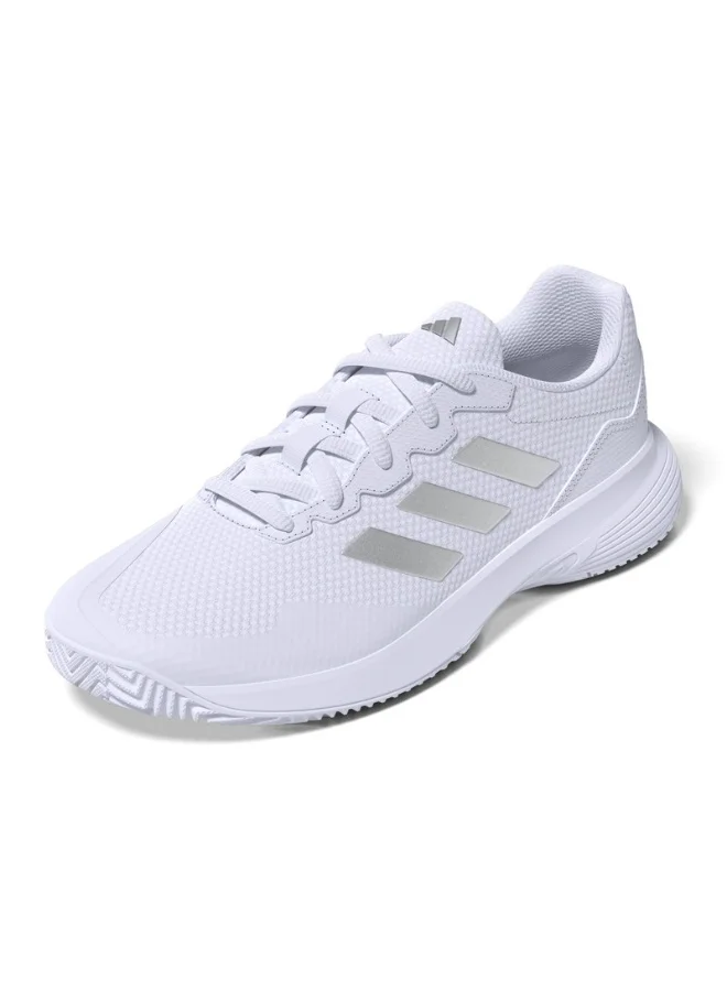 adidas Gamecourt 2 W أحذية تنس بيضاء للسيدات مقاس 3.5