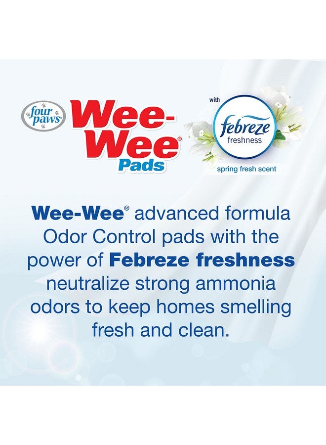 four paws 10 Count Wee-Wee Febreze Absorbent Pee Pads For Dogs - Standard Size (22" X 23") - Odor Control Dog Training Pads - Puppy Pads - Wee Wee Pads - Image 3