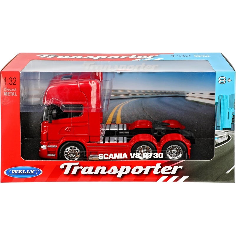 Welly - Scania V8 R730 1/32 Diecast Model - Red - 32670L - Image 3