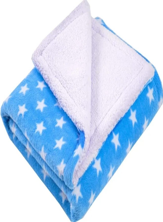 First Kick Baby Blanket New Born Pack of Wrapper Durable Fleece Polyester Cum Baby Crib Sheet for Baby Boys and Baby Girls, 107 cm X 85 cm, 0-12 Months Sky Blue - Image 2
