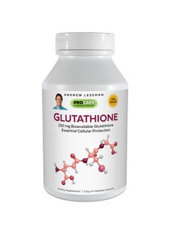 Andrew Lessman ANDREW LESSMAN Glutathione 250 mg - 60 Capsules - Powerful Antioxidant, Reduces Oxidative Stress. Bioavailable, Protects Cells, Tissues and Organs. Supports Immune Health. Easy-to-Swallow Capsules.  - Image 1