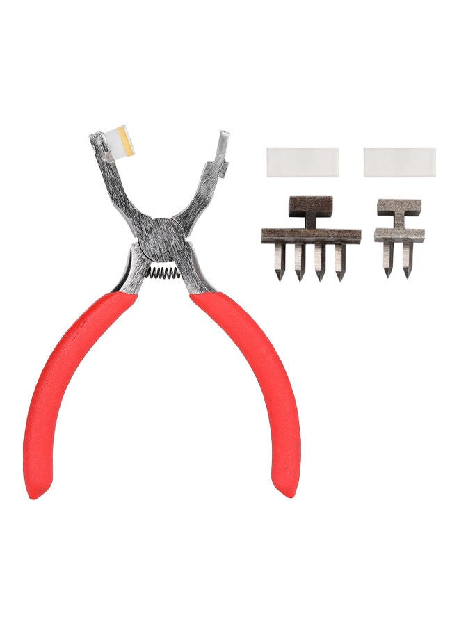 NIBEMINENT 3-Piece Hole Puncher Set Red/Silver  - Image 1