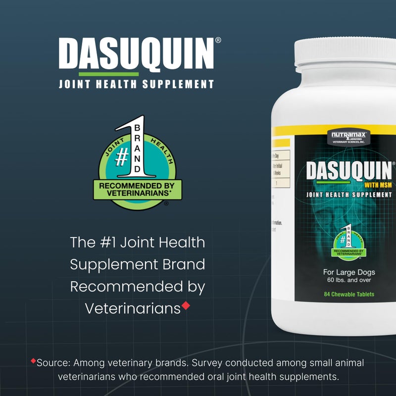 Nutramax Laboratories Nutramax Dasuquin for Large Dogs, Joint Health Supplement, Contains Glucosamine for Dogs, Plus Chondroitin, ASU, MSM and More, Supports Healthy Joints, Chewable Tablets, 84 Count - Image 3