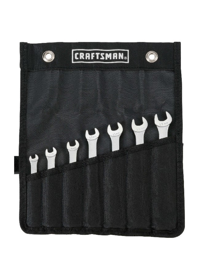 كرافتس مان مجموعة مفاتيح متداولة من 7 قطع، مصنوعة من فولاذ عالي الجودة ومقاوم للصدأ، بنظام النقاط الـ 12 بالوحدات القياسية الدولية باللون الفضي 11.5 × 19.88 × 4.88 سم 2392421 - Image 4