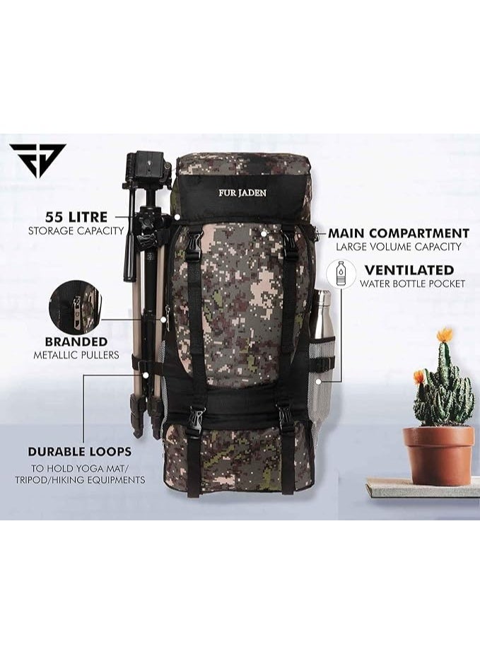 Fur Jaden 55 LTR Rucksack Travel Backpack Bag for Trekking, Hiking with Shoe Compartment - Image 5