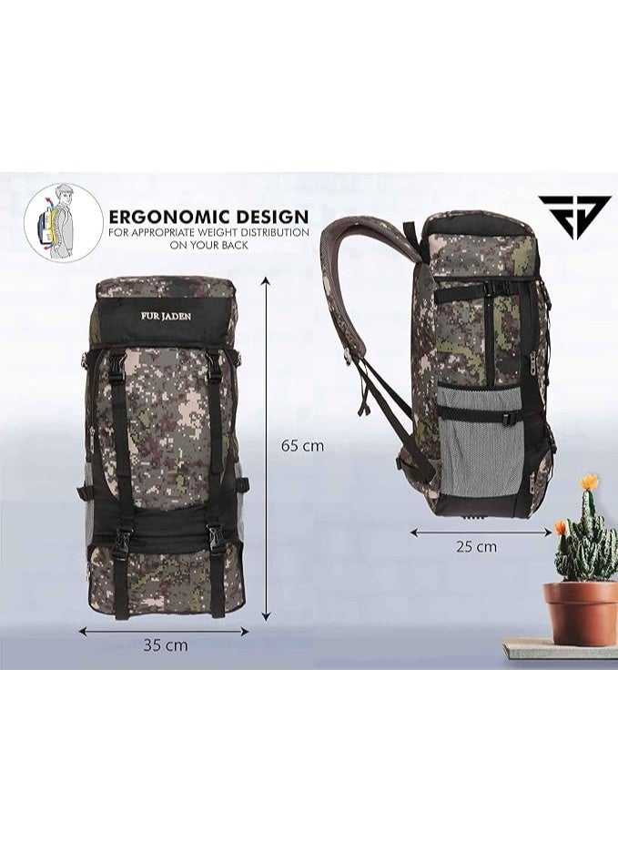 Fur Jaden 55 LTR Rucksack Travel Backpack Bag for Trekking, Hiking with Shoe Compartment - Image 3