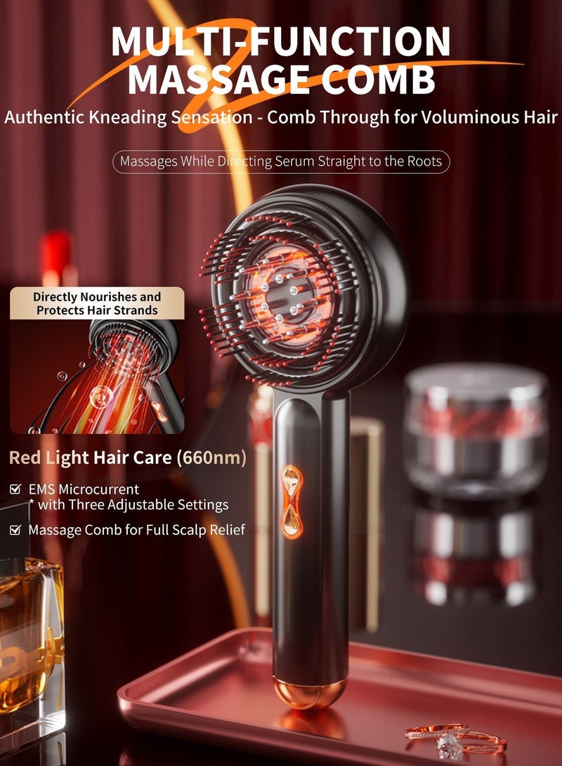 ACHAS Hair Massager, Portable Smart Scalp Hairbrush, Multifunctional 3-in-1 Electric Scalp Massage Comb, Head Massager - Image 4