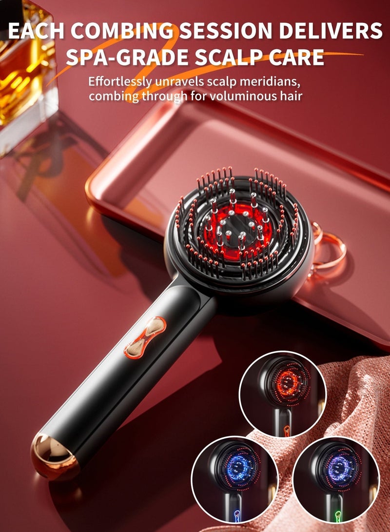 ACHAS Hair Massager, Portable Smart Scalp Hairbrush, Multifunctional 3-in-1 Electric Scalp Massage Comb, Head Massager - Image 3