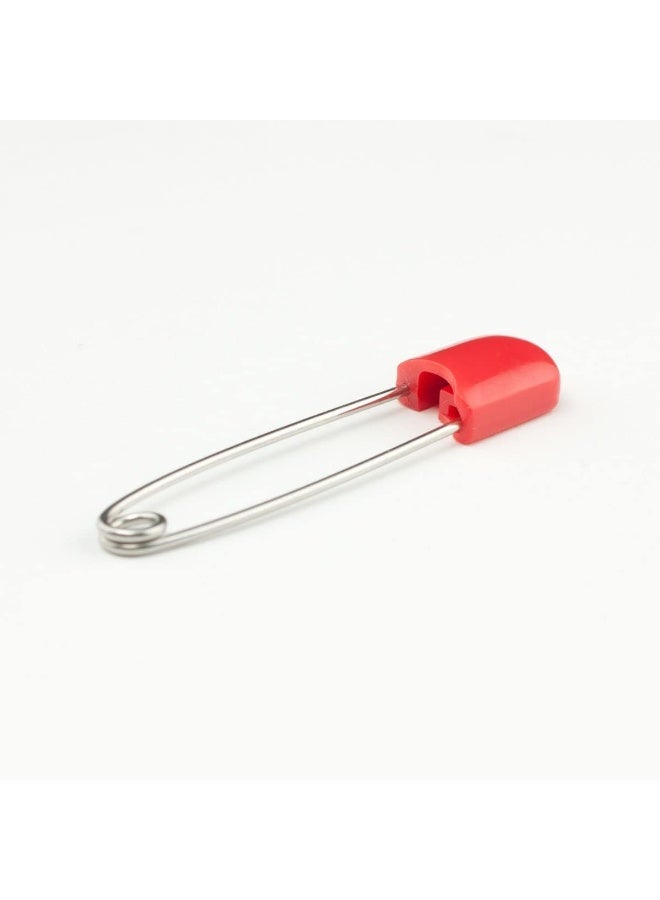 OsoCozy Diaper Pins - {Red} - Sturdy, Stainless Steel Diaper Pins with Safe Locking Closures - Use for Special Events, Crafts or Colorful Laundry Pins , 2.875 Inch x 0.25 Inch x 0.5 Inch - Image 5