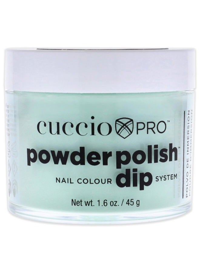 Cuccio Colour Powder Nail Polish - Lacquer For Manicure And Pedicure - Highly Pigmented Powder That Is Finely Milled - Durable Finish With A Flawless Rich Color - Easy To Apply - Mint Sorbet - 1.6 Oz - Image 1
