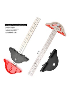Hanghaijia Woodworking Side Ruler T Shape Adjustable Caliper Protractor, Stainless Steel Centimeter Scale Angle Measuring Scribing Tool  - Image 3