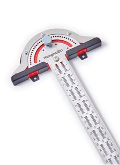 Hanghaijia Woodworking Side Ruler T Shape Adjustable Caliper Protractor, Stainless Steel Centimeter Scale Angle Measuring Scribing Tool  - Image 1