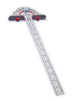 Hanghaijia Woodworking Side Ruler T Shape Adjustable Caliper Protractor, Stainless Steel Centimeter Scale Angle Measuring Scribing Tool  - Image 5