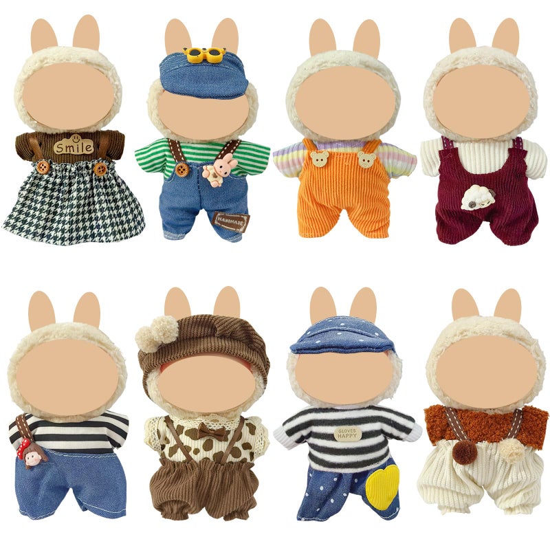 Ezcora Clothes for Doll 8 Pack Doll Outfits for 17cm Doll Perfect for Play and Display Accessories for Dolls Collectors No Dolls Set 9 - Image 2
