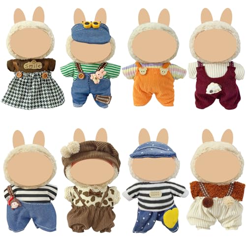 Ezcora Clothes for Doll 8 Pack Doll Outfits for 17cm Doll Perfect for Play and Display Accessories for Dolls Collectors No Dolls Set 9 - Image 1