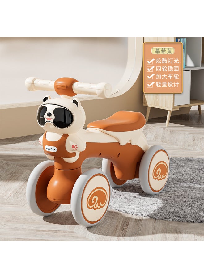 Years Old Entry Four-wheel Scooter Large Smooth Car Baby Pedless Scooter - Image 1