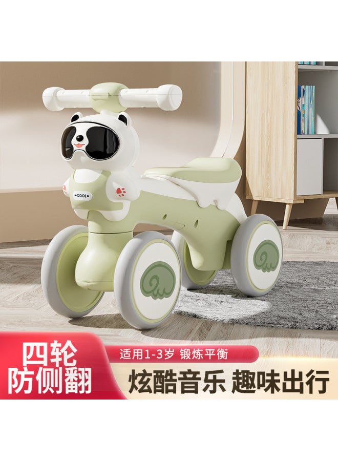 Years Old Entry Four-wheel Scooter Large Smooth Car Baby Pedless Scooter - Image 3