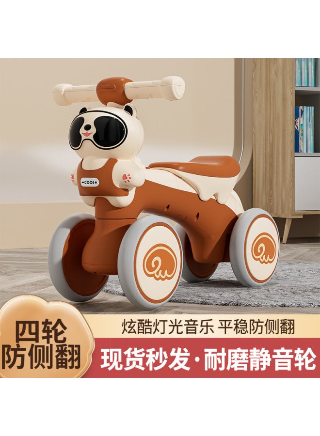 Years Old Entry Four-wheel Scooter Large Smooth Car Baby Pedless Scooter - Image 2