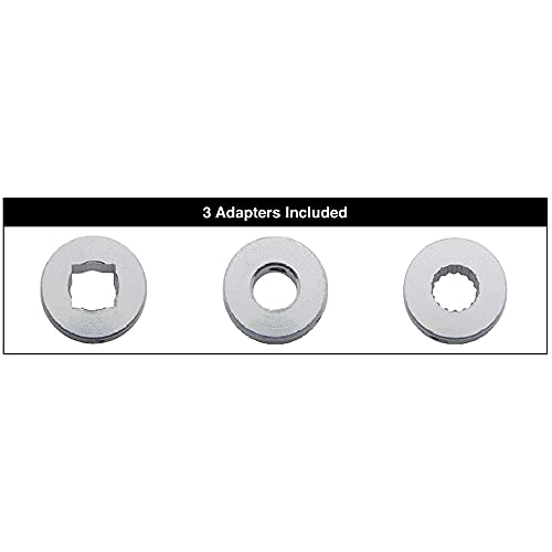 United Pacific 24009 Billet Aluminum Window Crank Handle Kit, Universal Application, 3 Adapters Included, Brushed Aluminum Finish – One Set (Pack of 2) - Image 5