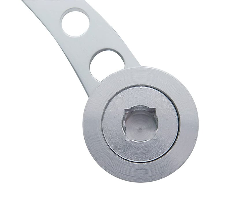 United Pacific 24009 Billet Aluminum Window Crank Handle Kit, Universal Application, 3 Adapters Included, Brushed Aluminum Finish – One Set (Pack of 2) - Image 4