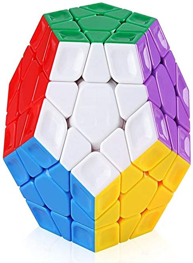 AUTHFORT Speed Cube Combo Of Megaminx And Pyraminx Pyramid Triangle High Speed Stickerless Magic Puzzle Cube For Kid (2 Pieces) - Image 3