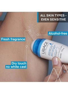 Uriage Uriage Roll-On Deodorant for Sensitive Skin Unisex, 50 ml, Refreshing 2 pcs  - Image 4