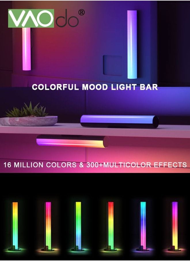 فاو دو قطعتان من أشرطة الإضاءة الذكية LED ، 16 مليون لون ، شريط إضاءة RGB مع أوضاع المشهد والموسيقى ، شريط الإضاءة الذكي مع تطبيق وجهاز التحكم عن بعد ، شريط إضاءة LED لغرفة إعداد ألعاب وتليفزيون الكمبيوتر  - Image 5