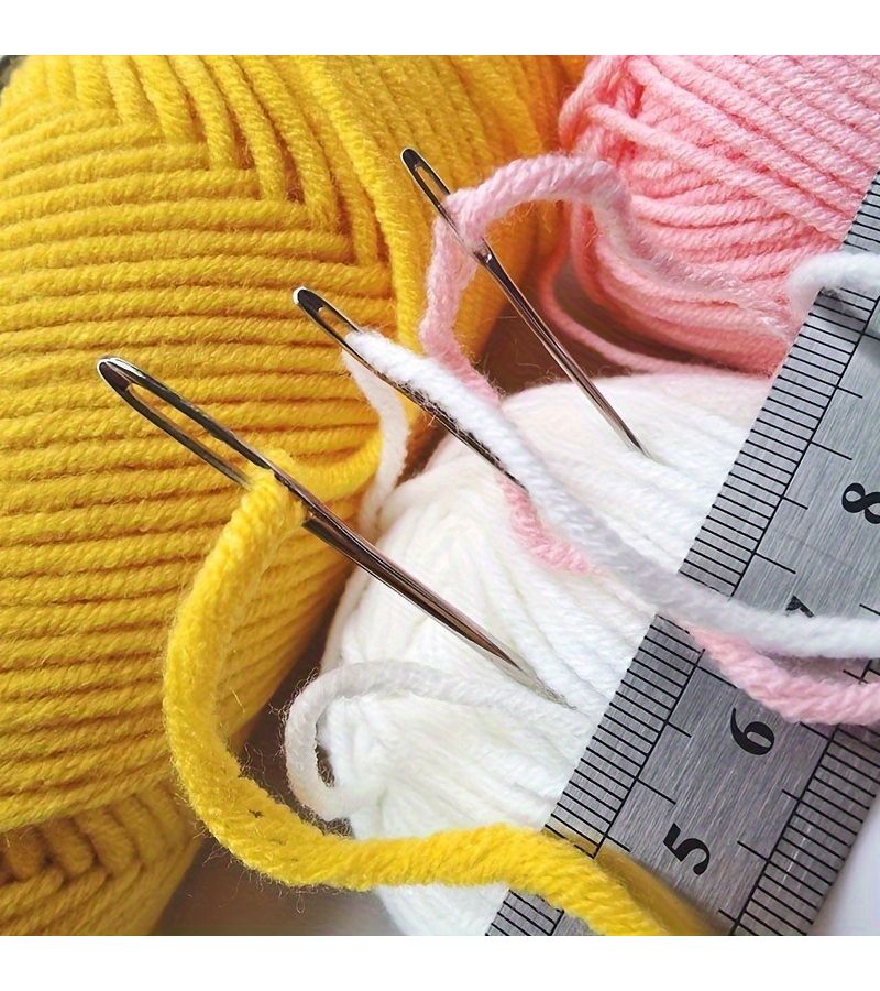 69 Large Eyed Hand Sewing Needles Cross Stitch Embroidery Yarn Knitting - Image 3