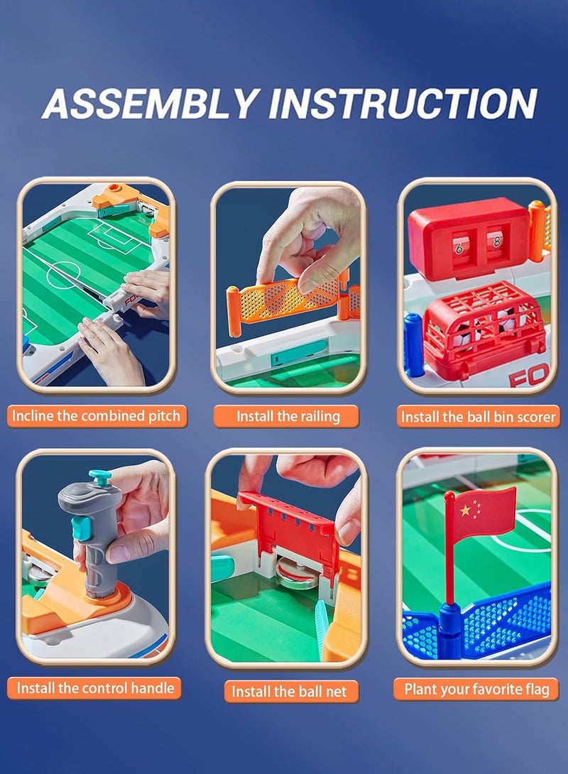 LENND Mini Foosball Table Soccer Game for Kids：Birthday Gift Toys for 3 4 5 6 7 8-12 Year Old Boys and Girls，Indoor Sports Soccer Toy Board Game ，Fun Ideal for Family Gatherings  - Image 4
