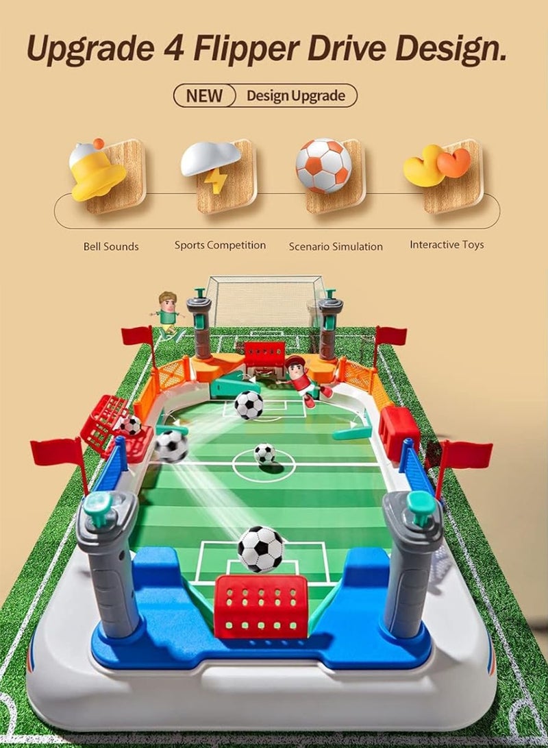 لينند طاولة لعب كرة القدم للأطفال: هدية عيد ميلاد مناسبة للأولاد والبنات من سن 3 إلى 12 عامًا. هذه اللعبة الرياضية الداخلية مناسبة للعائلات وغرف اللعب والترفيه. مليئة بالمرح، وهي خيار مثالي للتجمعات العائلية. - Image 3