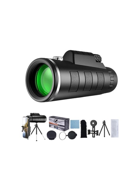Stallarsight 500x Night Vision Ultra-Portable Telescope, Night Vision Scope, Ultra Long Distance, 40x60 Monocular Telescope with Smartphone Holder & Tripod (B)
