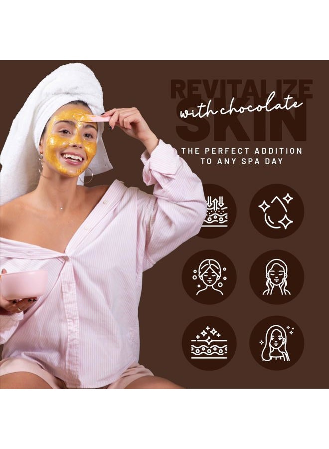 BRÜUN قناع الجيلي في وعاء الشوكولاتة القابل للإزالة للعناية بالوجه | 23 أونصة سائلة مجموعة سبا من جل مرطب قناع في وعاء - Image 3