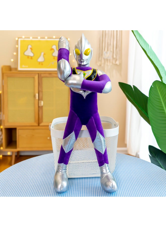 Ultraman Doll Doll Cartoon Plush Doll Large Doll For Boys Birthday Gift-Specifications:Diga Purple-Color:55cm - Image 1