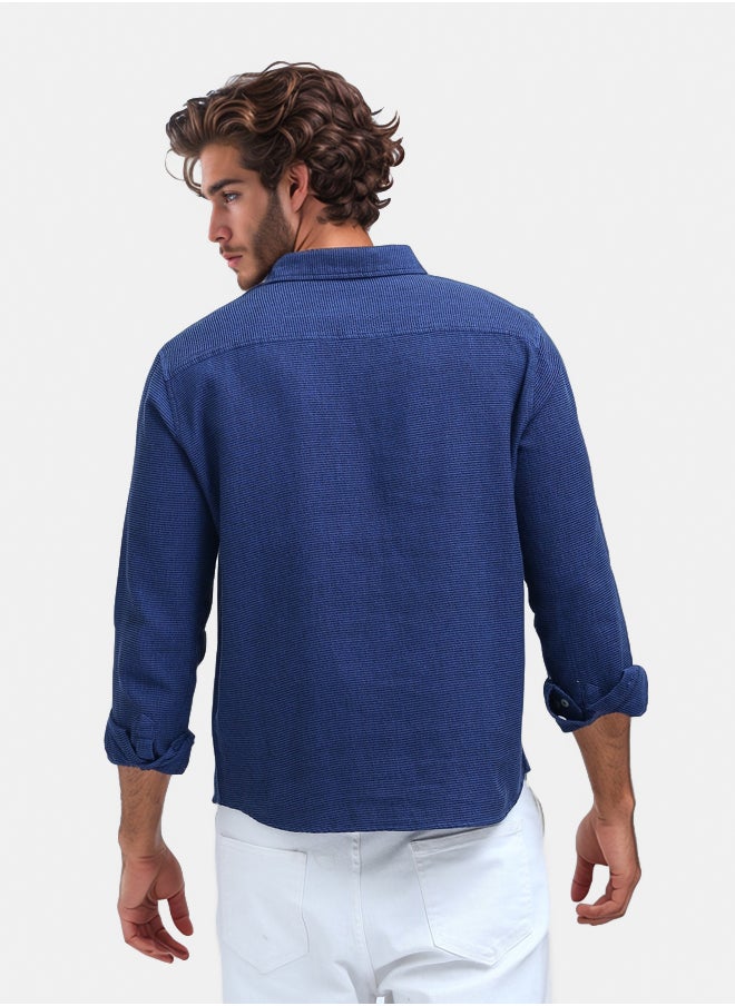 RAVIN Outline Pattern Shirt With Long Sleeves  - Image 1