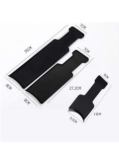 BinaryABC Flat Top Balayage Board Comb Paddle Board Comb Hair Highlighting Board Hair Colour Board3Pcs (Black)  - Image 3