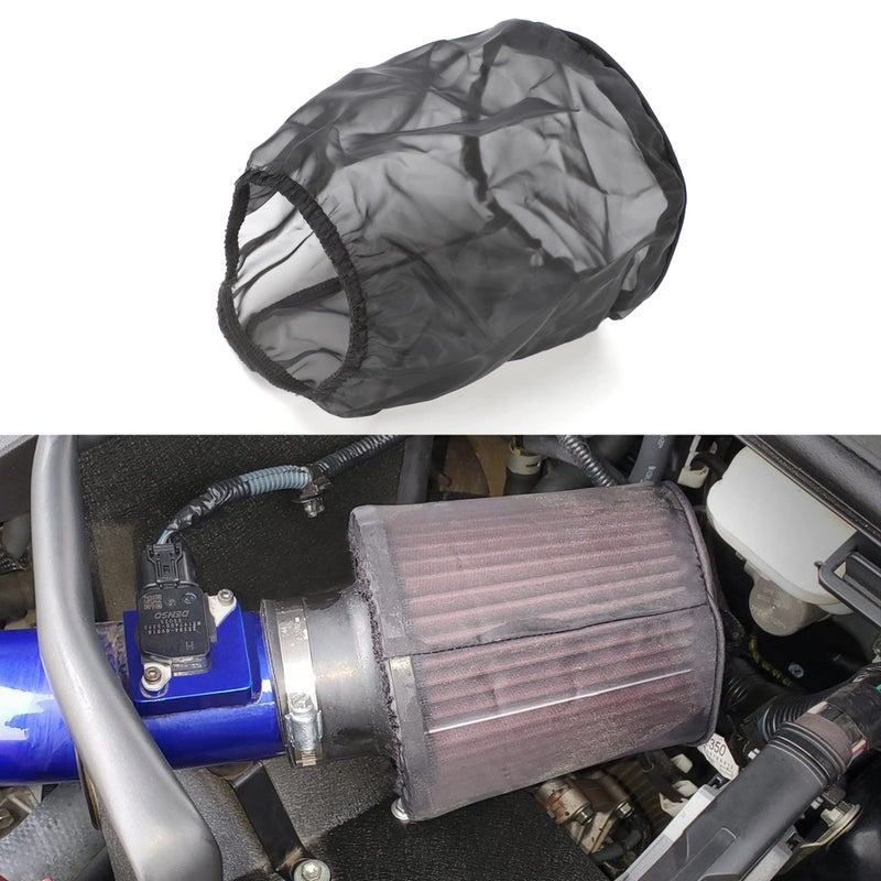 غطاء فلتر الهواء TOMALL لفلتر سحب الهواء في السيارة - غطاء واقي مضاد للغبار ومقاوم للماء - ملحقات عالمية صغيرة