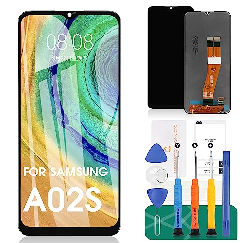 SRJTEK for Samsung Galaxy A02s Screen Replacement for Samsung A02s LCD Screen Replacement A025U LCD Display A025A Touch Digitizer with SMA025VSMA025ASMA025U Assembly Repair Kits 163MM Bigger Size - Image 1