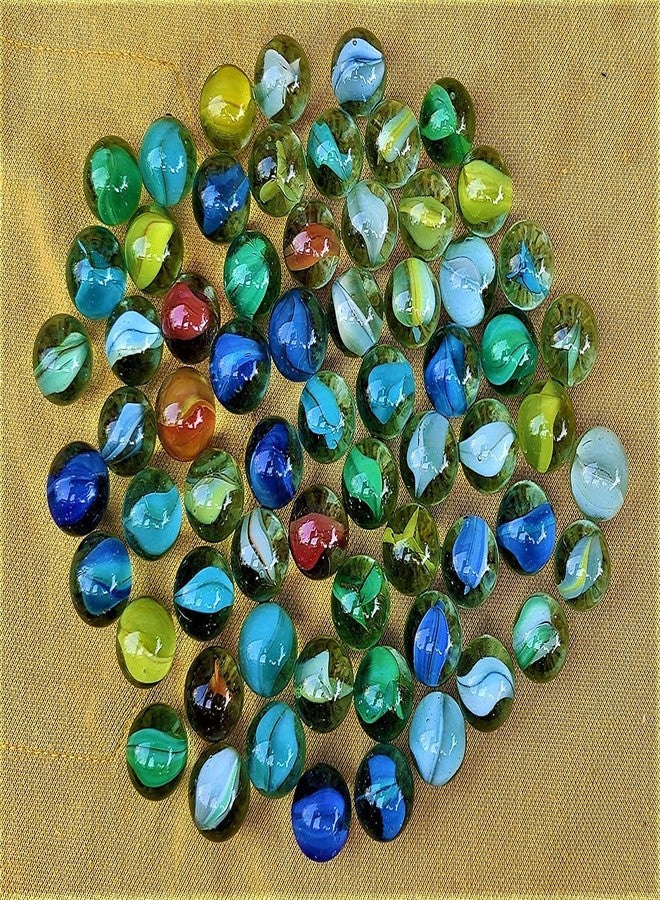 Hookcart Glass Marbles Colorful for Kids Playing and Decoration - 50 Pieces - Image 1