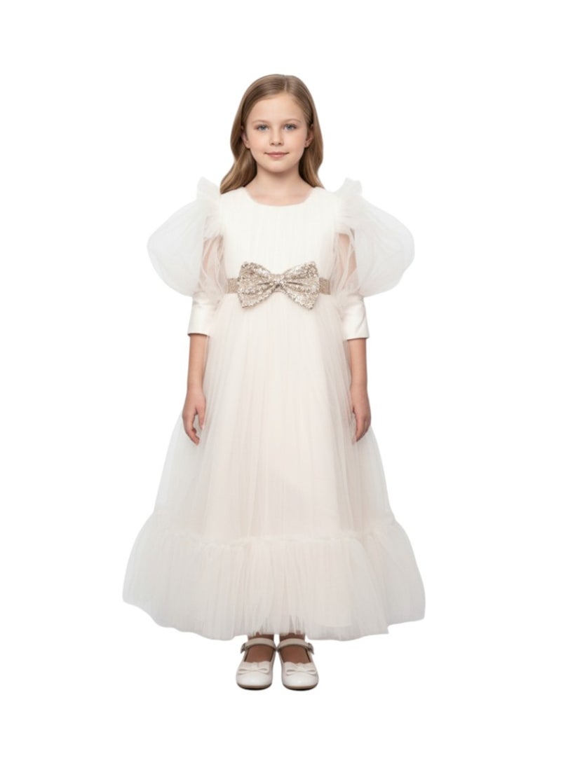 D'Daniela Tulle Bow Dress - Image 1