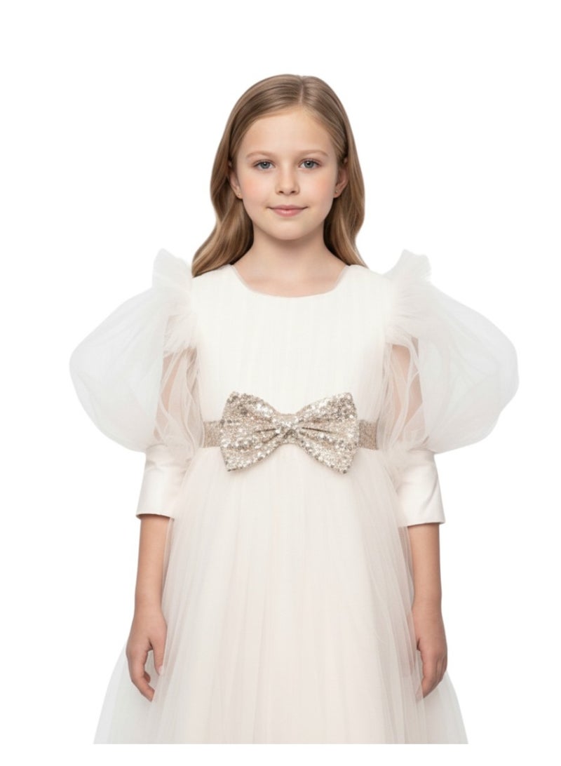 D'Daniela Tulle Bow Dress - Image 2