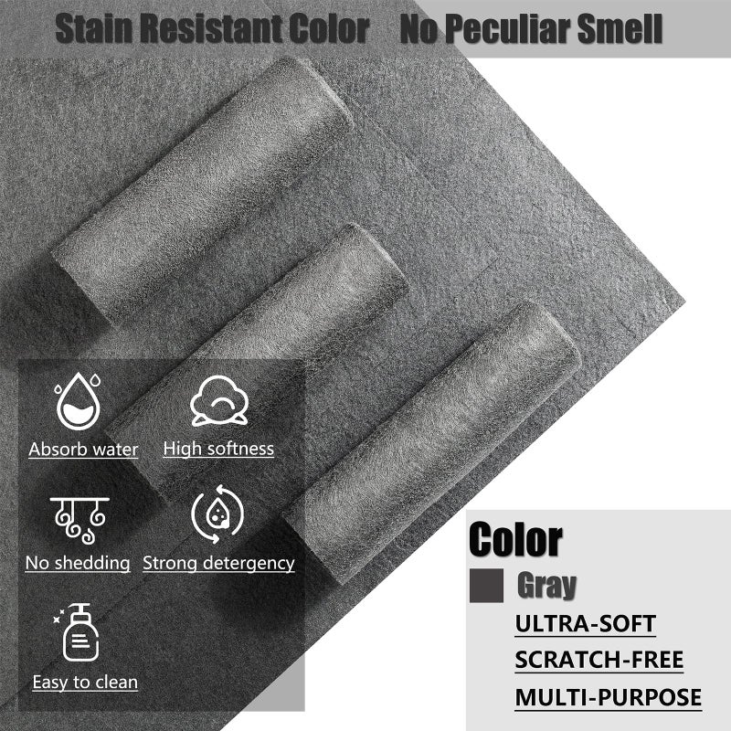 KTT Thickened Magic Cleaning Cloth,Reusable Microfiber Cleaning Cloth.Lint Free Cloth for Home,Window,Mirror Glass and Cars.(12" x 16",5 Pack) - Image 4