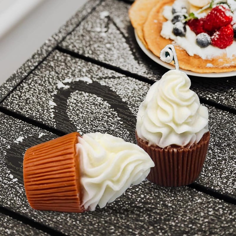 ShoppeeCity 3D Ice Cream Cupcake Swirl Silicone Candle Soap Mold 1pc - Image 5