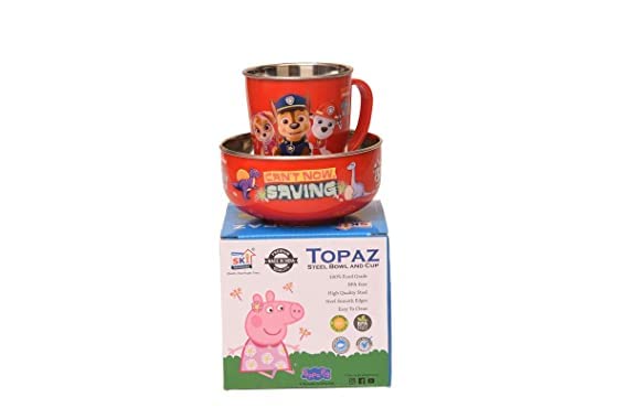 SKi Homeware SKI Paw Petrol Printed Stainless Steel Bowl 400 ml & Mug 250 ml (Paw Petrol) - Image 4