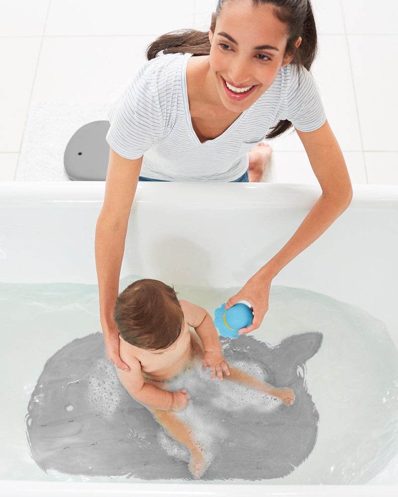 Skip Hop Non-Slip Baby Bath Mat, Moby, Grey - Image 4