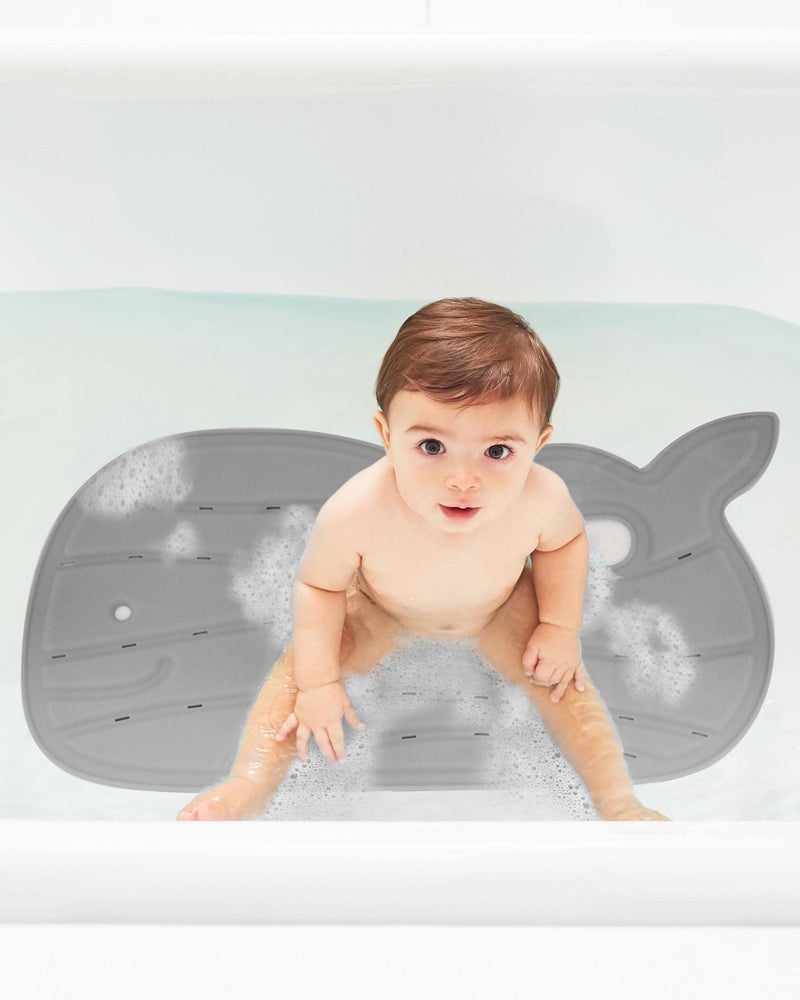 Skip Hop Non-Slip Baby Bath Mat, Moby, Grey - Image 2