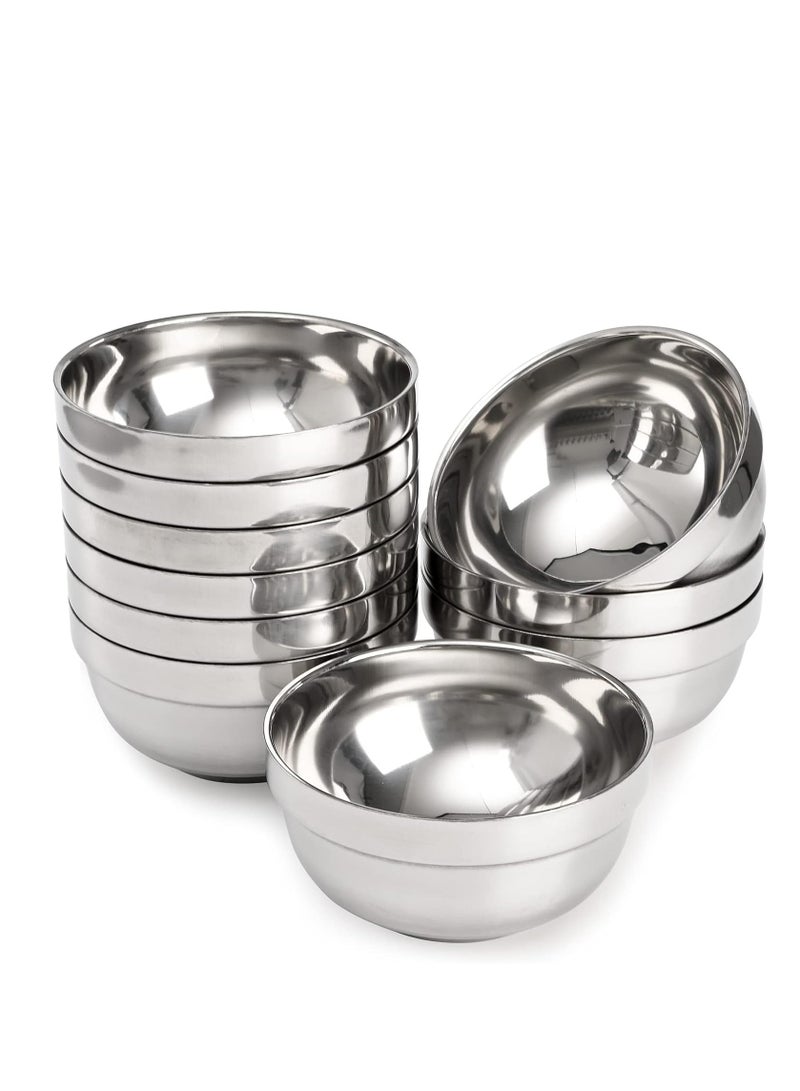 المفرج أوعية تقديم فولاذية بجدار مزدوج 10 قطع - Image 1